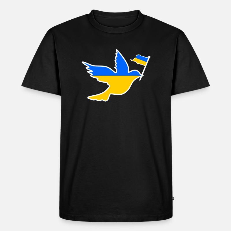 Ukraine - Männer Premium Bio T-Shirt - Schwarz