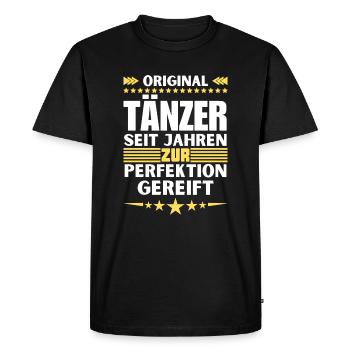 Les danseurs ont mûri à la perfection - T-shirt Premium bio Homme - noir - Devant - Nico (187cm)