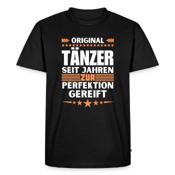 Les danseurs ont mûri à la perfection - T-shirt Premium bio Homme - noir - Devant - Nico (187cm)