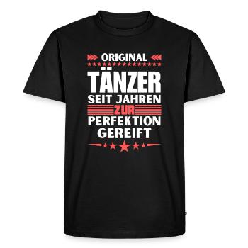 Les danseurs ont mûri à la perfection - T-shirt Premium bio Homme - noir - Devant - Nico (187cm)