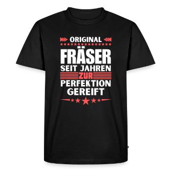 Milling cutters matured to perfection - Men's Premium Organic T-Shirt - black - Front - Nico (187cm)