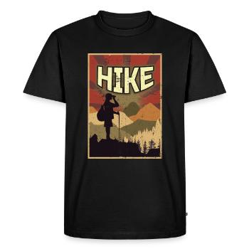 Propagande de marche - T-shirt Premium bio Homme - noir - Devant - Nico (187cm)