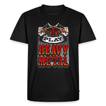 Heavy Metal - T-shirt Premium bio Homme - noir - Devant - Nico (187cm)