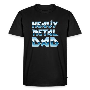 Heavy Metal Papa - T-shirt Premium bio Homme - noir - Devant - Nico (187cm)