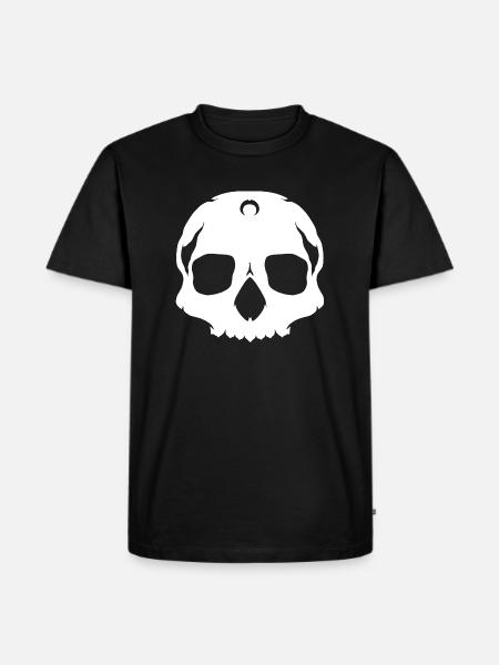 Skull - Männer Premium Bio T-Shirt - Schwarz
