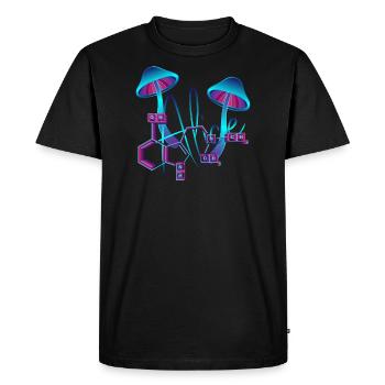 Trash Asset - Alice [violet] - Men's Premium Organic T-Shirt - black - Front - Nico (187cm)