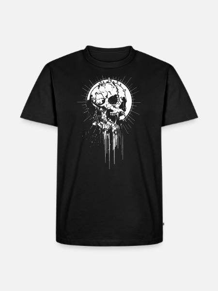 Crâne sacré - T-shirt Premium bio Homme - noir