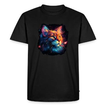 Chat pour les mamans chats, Cadeau Patte de velours pour chat - T-shirt Premium bio Homme - noir - Devant - Nico (187cm)