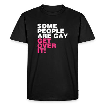 CERTAINES PERSONNES SONT EEG GAY-DESSUS DE LUI! - T-shirt Premium bio Homme - noir - Devant - Nico (187cm)