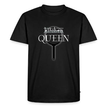 cuisine reine - T-shirt Premium bio Homme - noir - Devant - Nico (187cm)
