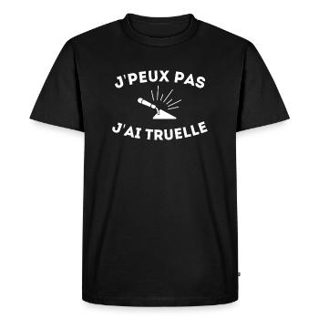 Maçonnerie Je peux Pas j'ai Truelle Cadeau Maçon - T-shirt Premium bio Homme - noir - Devant - Nico (187cm)