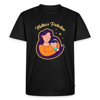 Mother's Day Strong Design - Men's Premium Organic T-Shirt - black - Front - Nico (187cm)