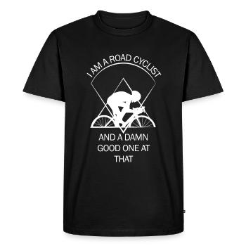 Coureur - T-shirt Premium bio Homme - noir - Devant - Nico (187cm)