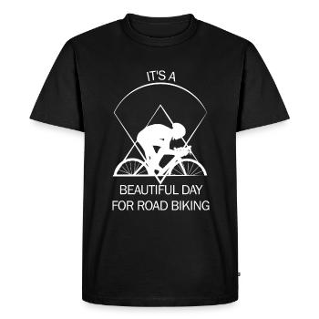 Coureur - T-shirt Premium bio Homme - noir - Devant - Nico (187cm)