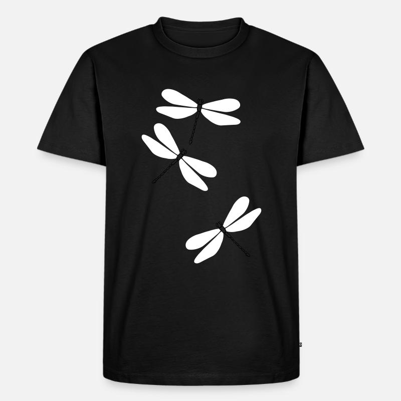 Libellen beu5 - Männer Premium Bio T-Shirt - Schwarz