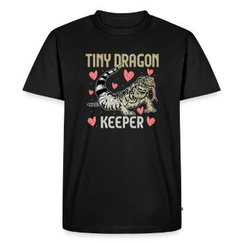 Tegu Lizard Reptile Herpetologist - Men's Premium Organic T-Shirt - black - Front - Nico (187cm)