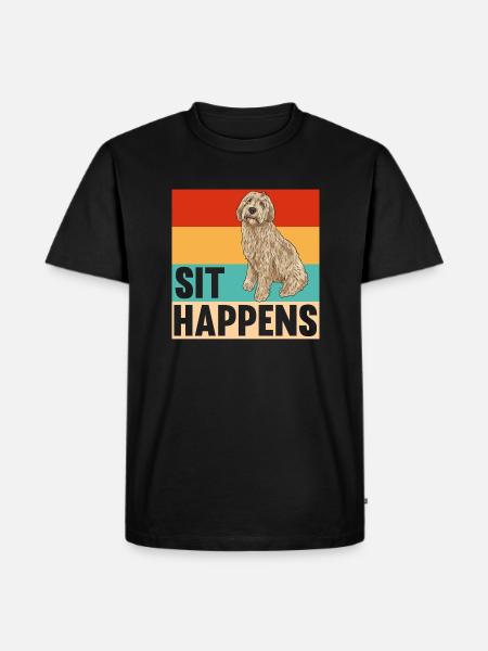 Labradoodle Dog - Men's Premium Organic T-Shirt - black