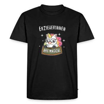 educator kindergarten afterschool care gift woman - Men's Premium Organic T-Shirt - black - Front - Nico (187cm)