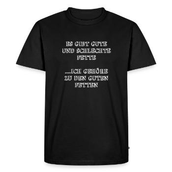 Diète Perdre du poids Grossesse drôle Sports - T-shirt Premium bio Homme - noir - Devant - Nico (187cm)