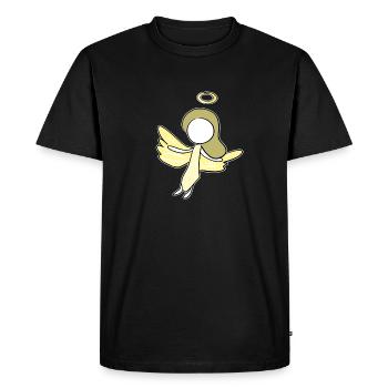 angel protector woman symbol - Men's Premium Organic T-Shirt - black - Front - Nico (187cm)