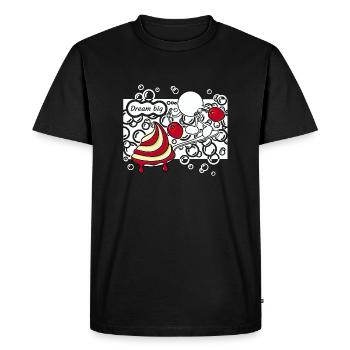 Dream Big Doddle - Men's Premium Organic T-Shirt - black - Front - Nico (187cm)
