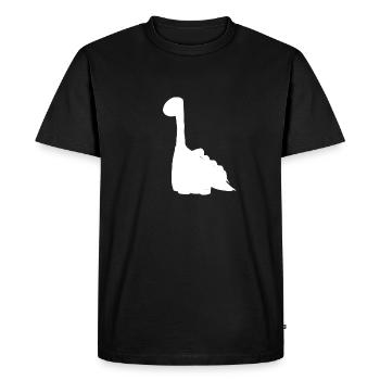 dinosaur symbol animal - Men's Premium Organic T-Shirt - black - Front - Nico (187cm)
