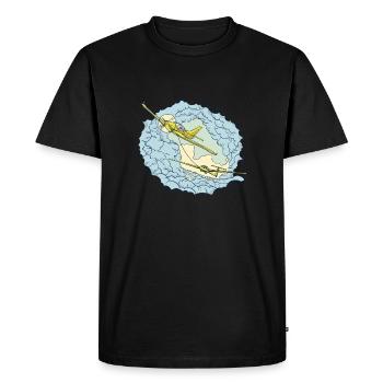 Avion Pilotes d'avion Motif Pilotes amateurs - T-shirt Premium bio Homme - noir - Devant - Nico (187cm)