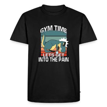 Gym Haltérophilie Sport Musculation Gym - T-shirt Premium bio Homme - noir - Devant - Nico (187cm)