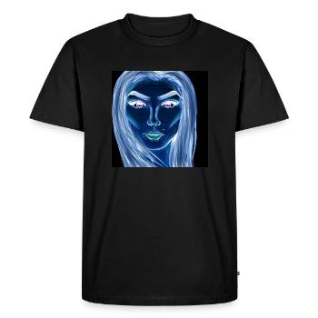Woman Symbol Face Art Drawing - Men's Premium Organic T-Shirt - black - Front - Nico (187cm)