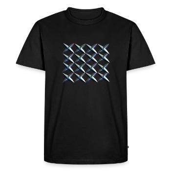 croix motif croix - T-shirt Premium bio Homme - noir - Devant - Nico (187cm)