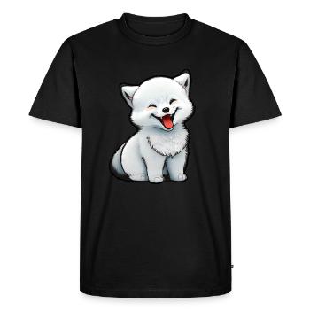 Baby Arctic Fox - Men's Premium Organic T-Shirt - black - Front - Nico (187cm)