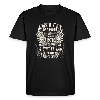 guitar fan musician guitarists birthday 1978 - Men's Premium Organic T-Shirt - black - Front - Nico (187cm)