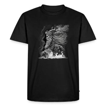Odin, Père des Dieux, Mythologie nordique, Wotan - T-shirt Premium bio Homme - noir - Devant - Nico (187cm)