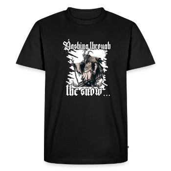 T-shirt Krampus Le Père Noël terrifiant - T-shirt Premium bio Homme - noir - Devant - Nico (187cm)