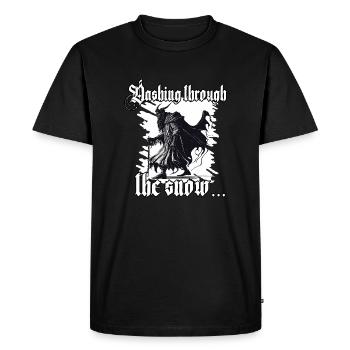 Horror Krampus T-shirt Mystique Figurine de Noël - T-shirt Premium bio Homme - noir - Devant - Nico (187cm)