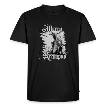 Krampus Chemise symbole de l’horreur de Noël - T-shirt Premium bio Homme - noir - Devant - Nico (187cm)