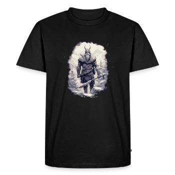 Viking Pride Wahalla Norse warrior tradition. - Men's Premium Organic T-Shirt - black - Front - Nico (187cm)