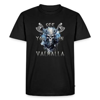 Valhalla Warrior, le cadeau pour les fans de Berserker - T-shirt Premium bio Homme - noir - Devant - Nico (187cm)
