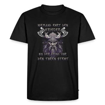 Cadeau du patrimoine du Valhalla pour les Fans de Vikings - T-shirt Premium bio Homme - noir - Devant - Nico (187cm)
