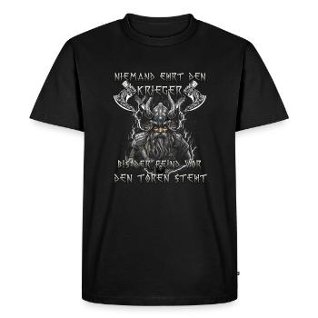 Cadeau du patrimoine du Valhalla pour les Fans de Vikings - T-shirt Premium bio Homme - noir - Devant - Nico (187cm)