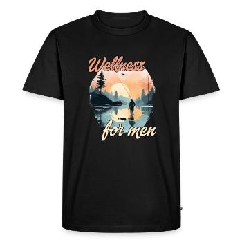 Fishing gift for men fishing trip fisherman - Men's Premium Organic T-Shirt - black - Front - Nico (187cm)