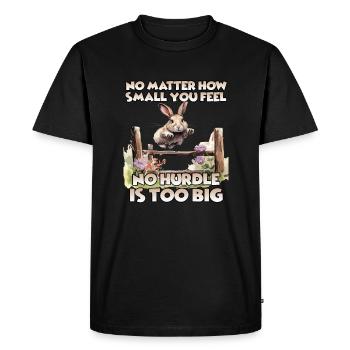 Kaninhop Champion Discover the world of Kaninhop - Men's Premium Organic T-Shirt - black - Front - Nico (187cm)