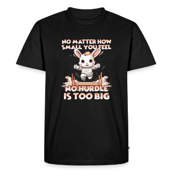 Kaninhop Wonder: Experience the magic of Kaninhop - Men's Premium Organic T-Shirt - black - Front - Nico (187cm)