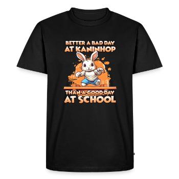 The Rabbit Hop Expert Rabbit Hop Gift - Men's Premium Organic T-Shirt - black - Front - Nico (187cm)