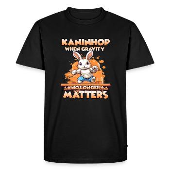 Kaninhop Trainer Training & Fun Combines Kaninhop - Men's Premium Organic T-Shirt - black - Front - Nico (187cm)