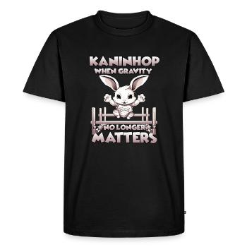 Kaninhop rabbit agility for your pet rabbit - Men's Premium Organic T-Shirt - black - Front - Nico (187cm)