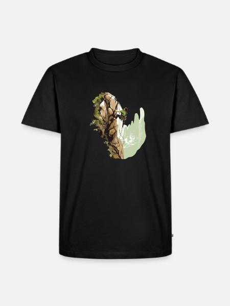 L’art de l’escalade en moulinette - T-shirt Premium bio Homme - noir