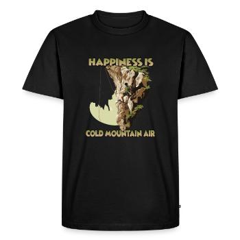 Escalade en toprope Sports de montagne pour les - T-shirt Premium bio Homme - noir - Devant - Nico (187cm)