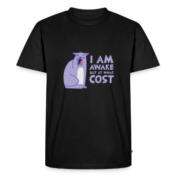 Cadeau amusant pour le propriétaire d'un chat, le - T-shirt Premium bio Homme - noir - Devant - Nico (187cm)