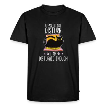 chaton mobile chats accessoires propriétaires de - T-shirt Premium bio Homme - noir - Devant - Nico (187cm)